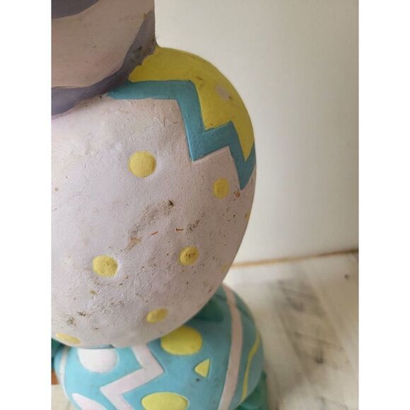 Vintage Trendmasters 1996 Easter bunny rabbit stack duck egg decor totem - Picture 14 of 16